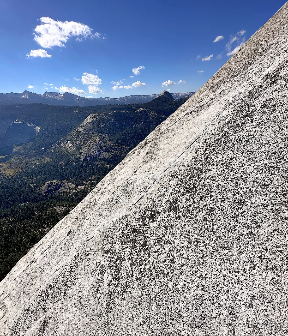View from the steel cables